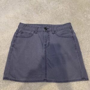 Uniqlo UJ Gray Denim Jeans Skirt Women Size Waist 64cm XS 4 Pockets Zipper
